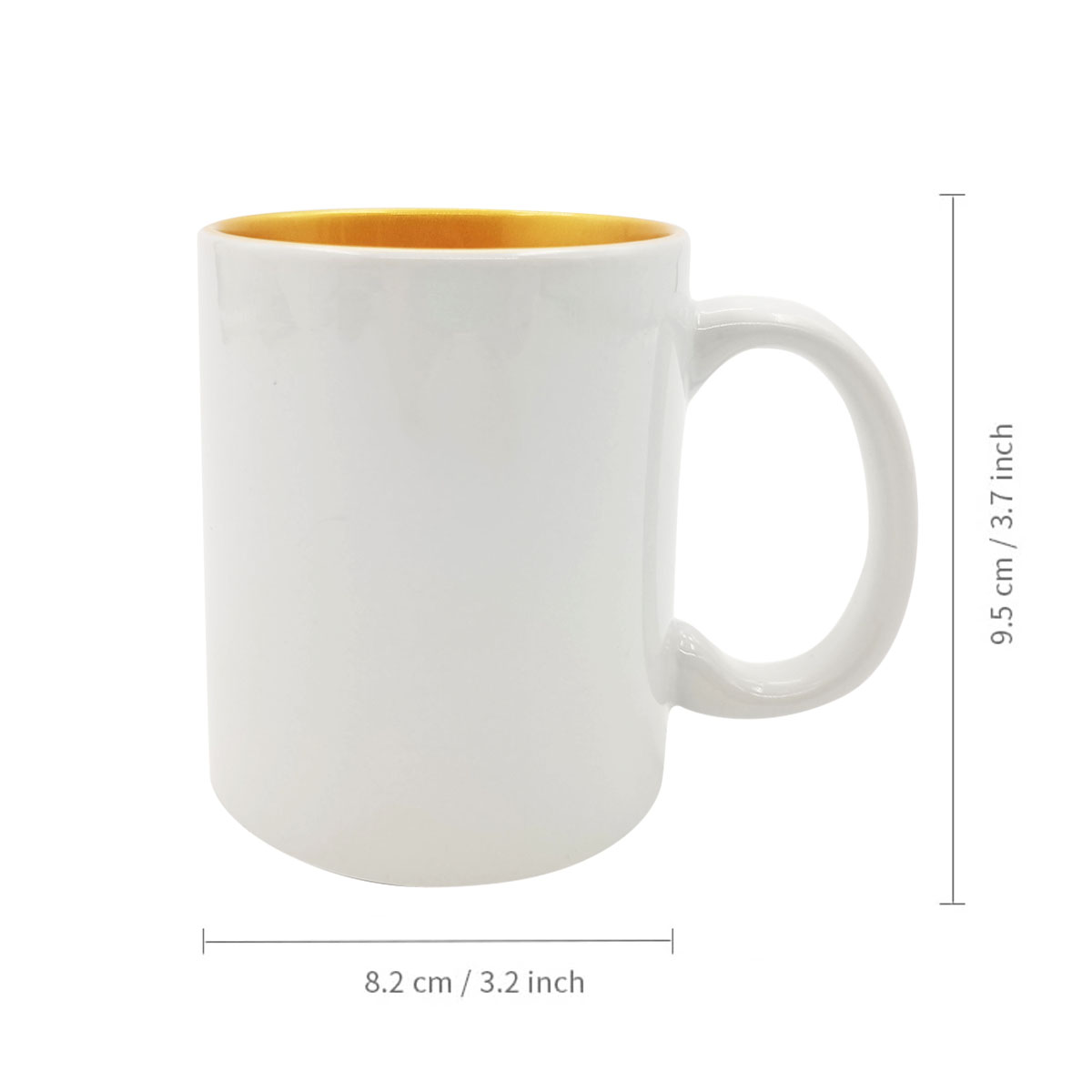 11oz Inner Gold/Silver Mug - Image 5