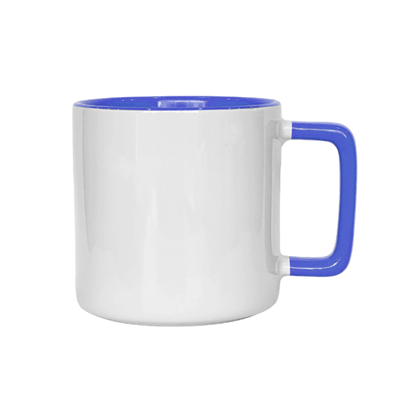 12oz Inner Handle Colored Mug - Image 2