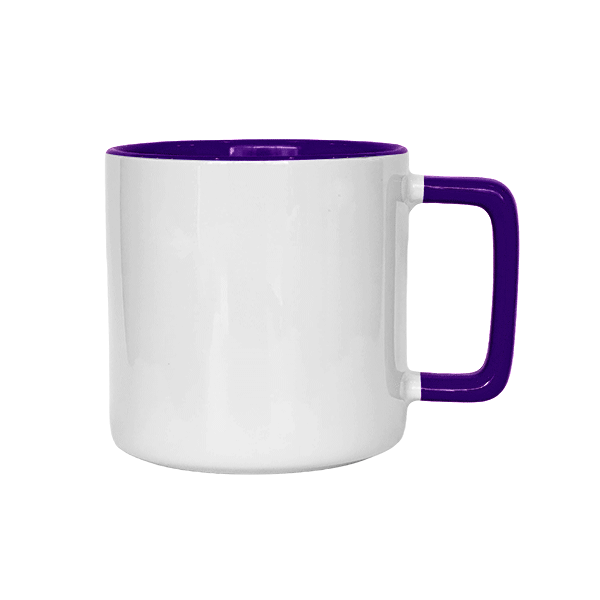 12oz Inner Handle Colored Mug - Image 3