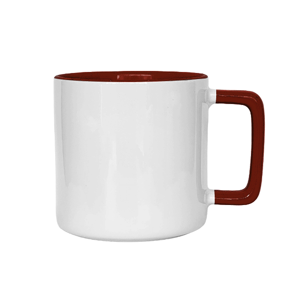12oz Inner Handle Colored Mug - Image 4