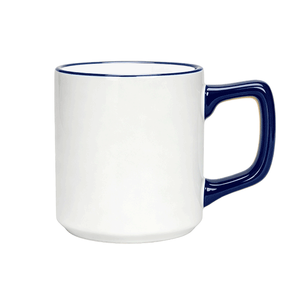 14oz Rim Handle Colored Mug Copy - Image 3
