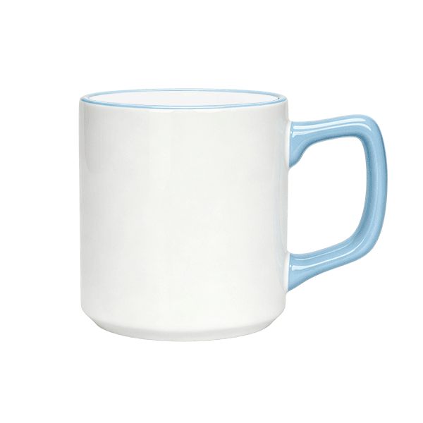 14oz Rim Handle Colored Mug Copy - Image 4