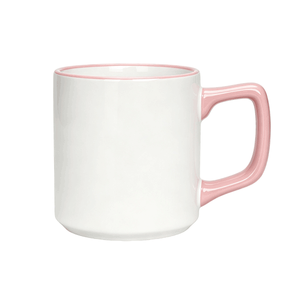14oz Rim Handle Colored Mug Copy - Image 5