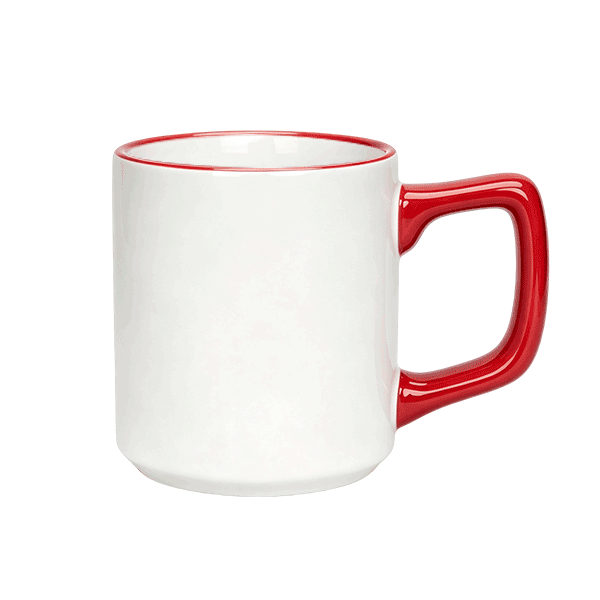 14oz Rim Handle Colored Mug Copy - Image 6