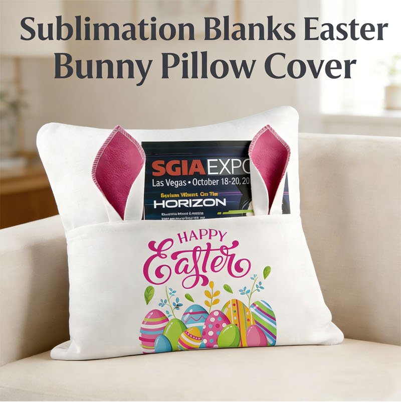 Sublimation Blanks EasterBunny Pillow Cover - Image 3